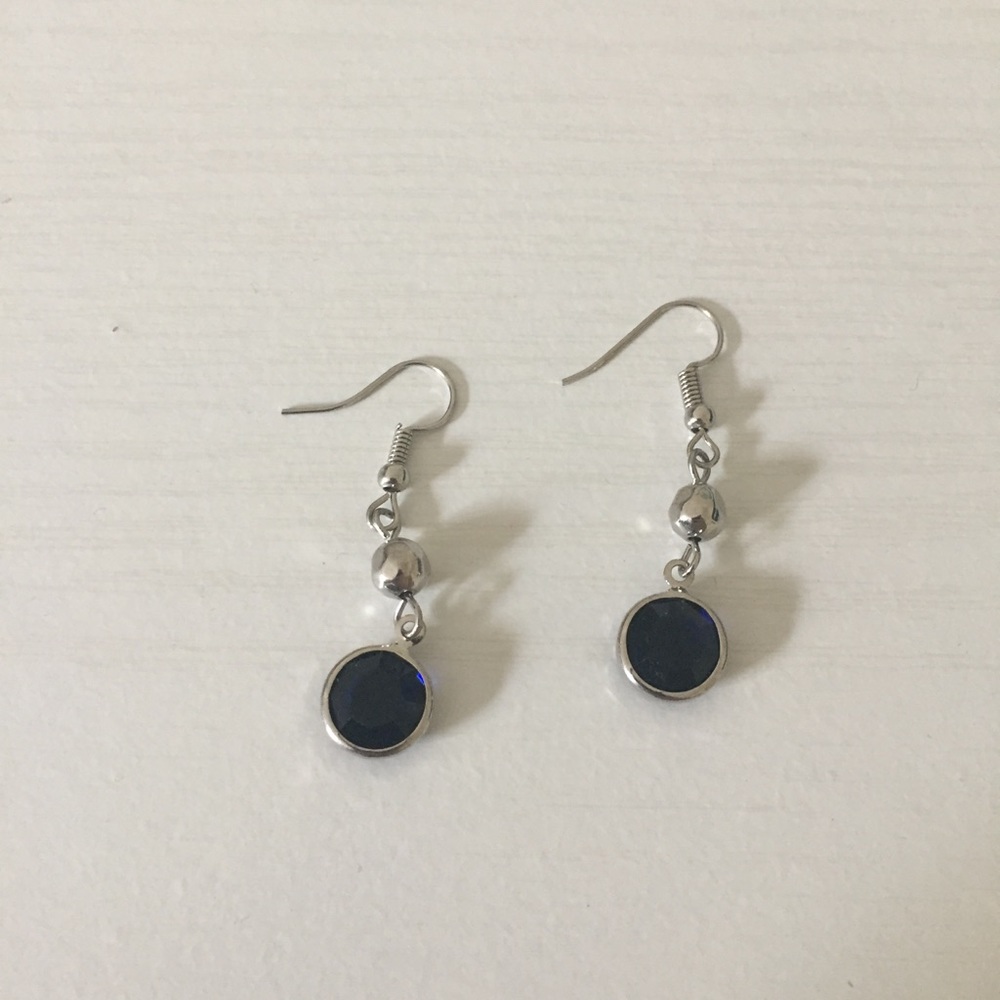 Blue Gem Fashion Earrings